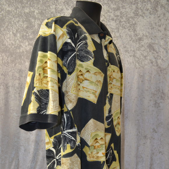 TOMMY BAHAMA HAWAIIAN FLOWER & ISLAND POLO - Picture 3 of 8